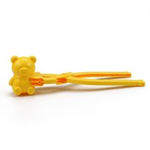 저글링 공 박터트리기 3d large round snowball maker clip 금형 장난감 겨울 야외 모래 금형 snowball 금형 clip beach play toy, 노란색