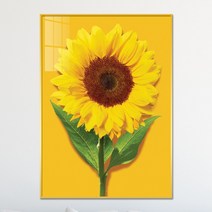 아트블루 돈 들어오는 그림 해바라기 꽃 식물 그림 거실 인테리어 액자, 3번 해바라기 큰꽃 잎 A_노란배경