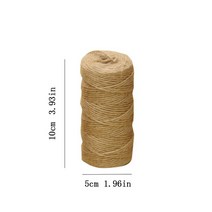 줄다리기 줄 밧줄 굵은 100 미터 2mm 두꺼운 선물 수제 파인 대마 로프 포장 태그 황마 묶는 Diy, [01] Jute Rope G196