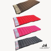캠핑 홀리데이 침낭 국산 올프리시즌 7세대 몬스터침낭 알러지 방지 원단, 레드 침낭