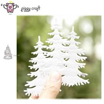 모양 틀 다이컷 piggy craft 금속 절단 금형 크리스마스 트리 장식 스크랩북 종이 공예 칼 금형 블레이드 펀치 스텐실, 에이-17