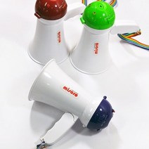 보름달Mm_확성기 미니 음향기기 행사용마이크 사이렌 메가폰 헤드 음성증폭기 스피커 녹음 싸이렌_+/FmM/+, {선택}빨강