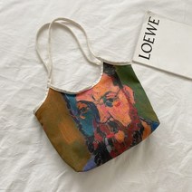 토트백겸숄더백 유화그림 봄 여름 트렌드 대용량 배낭가방 여성 캔버스천 야채구매 도시락 쇼퍼백 2314856018