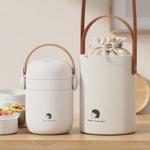 킹콩 ZOWOKI보온 도시락통 죽통 1인용 도시락통, 여(Girl), 이단900ml, 캠버스