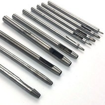 갈색가죽 가죽공예 원형 펀치 사이즈별 0.8 1.0 1.5 2.0 2.5 3.0 3.5 4.0 6.0 8.0, 1개, 0.8mm
