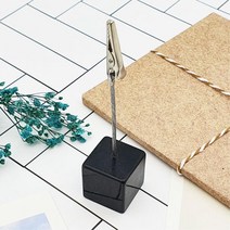 데스크 사진꽂이용 클립홀더 2p 미용실명함 명함홀더