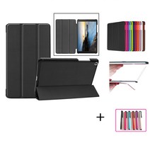 COCOGOGO 갤럭시탭A 8 2019년 SM-T290 T295거치식 케이스+터치펜1개, 브라운