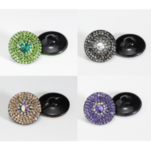 단추닷컴 에밀리 큐빅보석단추 15mm 18mm 21mm 25mm 30mm, 14.레드, 1개