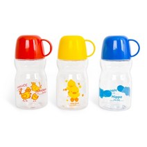 주주컵물병 350ml 트라이탄 유치원 어린이집 어린이 보틀 강아지 반려견 산책 초등학생 물병 물통, 주주물병(500ml), 옐로