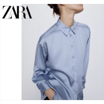 ZARA 여성 실크 루즈핏 셔츠 자라실크루즈핏셔츠 04387028