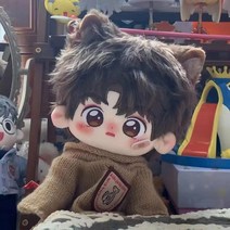 무속성 솜인형 아이돌인형 20cm 솜깅이 봉제 귀여운 남자아이, 인형 + 귀 + 체육복, 뼈대 X