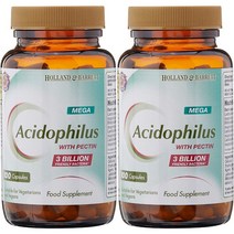 홀랜드앤바렛 Holland and Barrett Mega Acidophilus Pectin 프로바이오틱스 30억 CFU 유산균 100정 2병, x, 1개