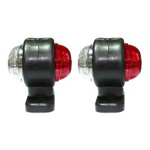 트럭 라이트 led전구 튜닝 스위치 2pcs 12v-24v 범용 트레일러 테일 사이드 마커 표시등 램프 작은 조명 에지 조명 신호등, 없음