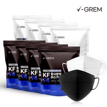 브이그램 새부리형 KF94 마스크 200매 (화이트/블랙), 01_대형 화이트 100매, 01_대형 화이트 100매