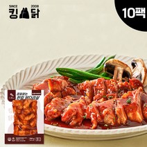 킹닭 껍질없는 한입 닭다리살 200g x 10팩 통닭다리살 통다리살 식단관리 닭다리 순살 슬라이스, 숯불바베큐맛 200g x 10팩, 10개