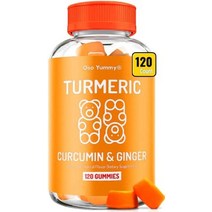 Oso Yummy 강황 커큐민 270mg 생강 추출물 함유 비건 젤리 120개, 120개(1팩)