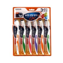 유한 덴탈케어 DX 디엑스 2단 미세모 칫솔 3+3개입, 1개