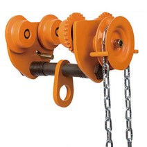 UDT 기어 트롤리 호이스트 UD-1.0GT (1.0T)핸드체인3m, 1개