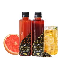 [냉장배송]티바인 카페에서 먹던 그 맛! 무설탕 홍차 레몬 자몽 허니 블랙티 아이스티 400ml, 레몬허니블랙티2병