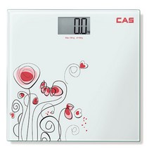 카스 디지털 체중계 플라워무늬 HE-47