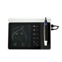 품질의 전기 Charmant 공주 문신 기계 키트 디지털 영구 화장 눈썹/입술/ 라이너/MTS 마이크로 2pcs 바늘, 검정, 검은색