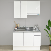 지안데코 LPM 모듈러싱크대 e0자재사용 조립완제품 택배배송 소형싱크대 사무실 원룸, S12W개수대1200서랍(좌더블볼), 네추럴