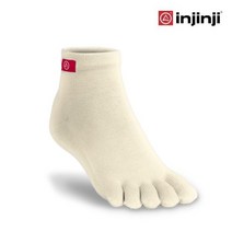 인진지 발가락양말 라이너 띠너 물집방지 양말, 미디움, 아이보리