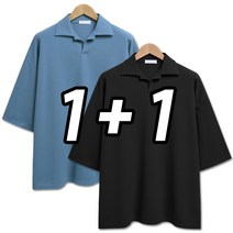 2장묶음 [1+1] 버블카라 오버핏 트임7부티 (SCC5323PT)