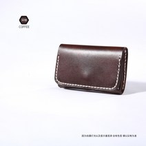 ANKRIC 카드지갑 수제 소가죽 카드 홀더 식물성 무두질 된 가죽 레트로 카드 홀더 명함 케이스