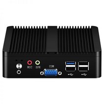 스틱PC 초 미니 PC MINIPC 안드로이드 피시 팬리스 산업용 PC 인텔 셀러론 J1900 쿼드코어 4x USB 듀얼 LAN 2x RS232 HDMI VGA WiFi 지원 윈, 2G RAM 32G SSD WiFi, Intel Celeron N2930