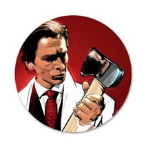 미국 사이코 배지 브로치 핀 액세서리 의류 배낭 장식 선물 58mm, images 5