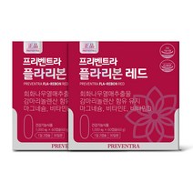 프리벤트라 여성갱년기 플라리본 레드 60캡슐 2개세트, 2개