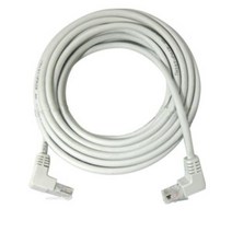 랜스타 LS-5UTPAD-2M 벽설치 90도 꺽임형 랜케이블 그레이 (2M CAT.5E UTP), 1개