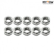 도금 육각 너트 볼트 결합 고정용 목재 무두 가구 / 마이토우 천연도금너트 M2 M3 M4 M5 10개입, M4 (제품코드 TYF588)