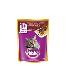 위스카스 고양이 주식 파우치 85g 습식사료, 구운 고등어