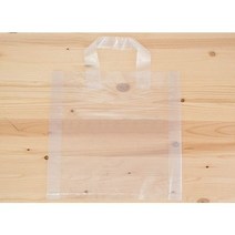 (PE루프)투명손잡이 비닐가방(1장), 36*45