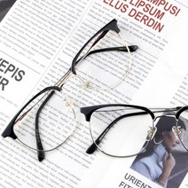 하금테 블루라이트 블루스크린 차단안경 빅사이즈 남자 여자 패션안경