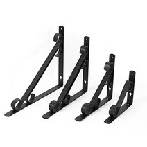 철제 선반 받침대 선반꺽쇠 까치발 앵글 낱개판매, 블랙(중)