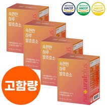 소화효소제 역가수치 높은 곡물 발효효소 임산부 유산균 함유 스틱포 포장 4g x 30포 4박스