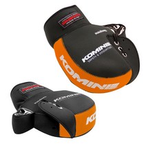 KOMINE 09-021 코미네 네오프렌 방한 핸들 패션 토시, 블랙-오렌지