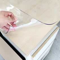 실리콘식탁매트 방수 식탁매트 투명매트 테이블매트 식탁깔개, 두께2mm 80cm × 140cm