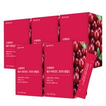 자연지애 스테비아 메가비타민C 3000 분말 스틱 5.5g x 30포 / 메가도스 비타민, 5개, 165g