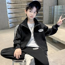 도오빠 샤패루 아동 상하복 세트 투피스 집업 자켓 아우터 밴딩 일자핏 바지 조거 팬츠 트레이닝복 봄 가을 남아 주니어 어린이