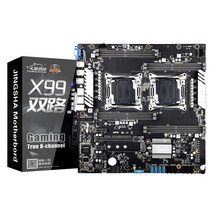 X99 마더 보드 듀얼 CPU 슬롯 LGA 2011 V3 V4 PCIE X16 그래픽 카드 램 메모리 DDR4 * 8 M.2 NVME ATX 마, 01 마더 보드
