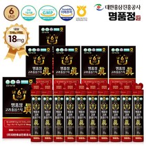 명품정 6년근 고려 홍삼스틱 진 실속형 (1포당 진세노사이드 18mg), 60개, 10g