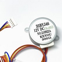 35BYJ46 DC 5V 12V 300 ohms 24V 스텝 영구 자석 기어 모터 소형 스테퍼 모터 가습기 수리 부품, 02 17MM shaft_01 5V 20 Ohms
