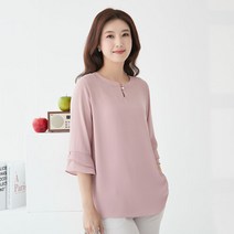 마담4060 엄마옷 진주튤립소매블라우스-XBL204020-