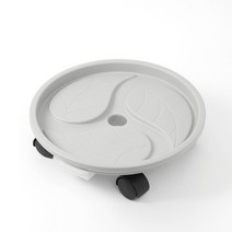 원형 화분 받침 대 플라스틱 프라스틱 바퀴 이동식 화분 받침대 특대형