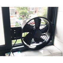 창문 탁상 이동식 환풍기 연기 이동식 현장 배풍기 포터블팬 환기 배기 휴대 220v, Q.10인치스테인리스철/1.2m스위치케이블