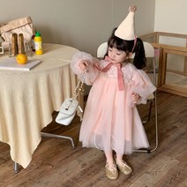 쁘띠람 여아 원피스 유아동 어린이 봄원피스 가을 레이스 샤 핑크 자매 데일리 유치원 등원